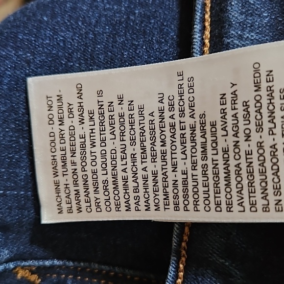 LEVI'S Dark Blue Midrise Skinny Denim Jeans 33 x 32 - Picture 8 of 9